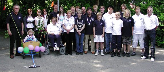 Die Sportschützen vor dem Umzug Die Sportschützen vor dem Umzug