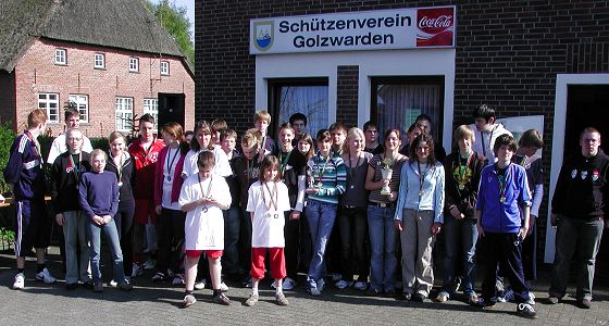 Alle Teilnehmer am Sommerbiathlon 2007
